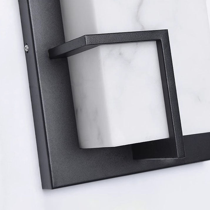 Rectangular Stainless Steel Resin Outdoor Light