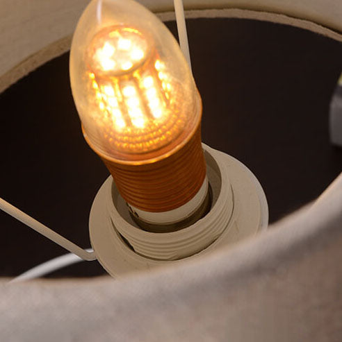 Fabric Ceramic Jar Table Lamp