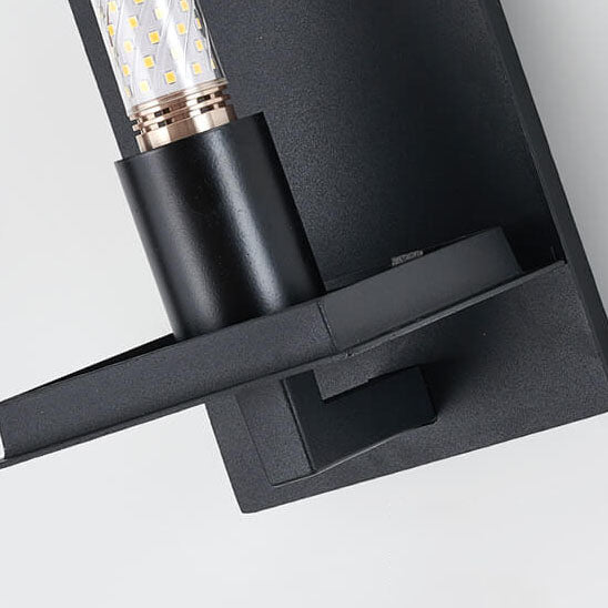 Column Frosted Glass Outdoor Light