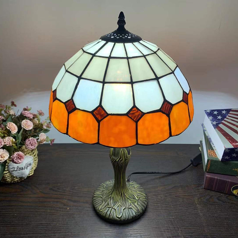 Stained Glass Dome Aolly Table Lamp