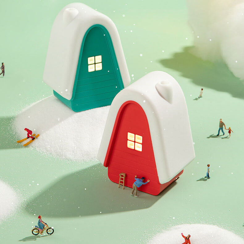 Cartoon Snow House Silicone Table Lamp