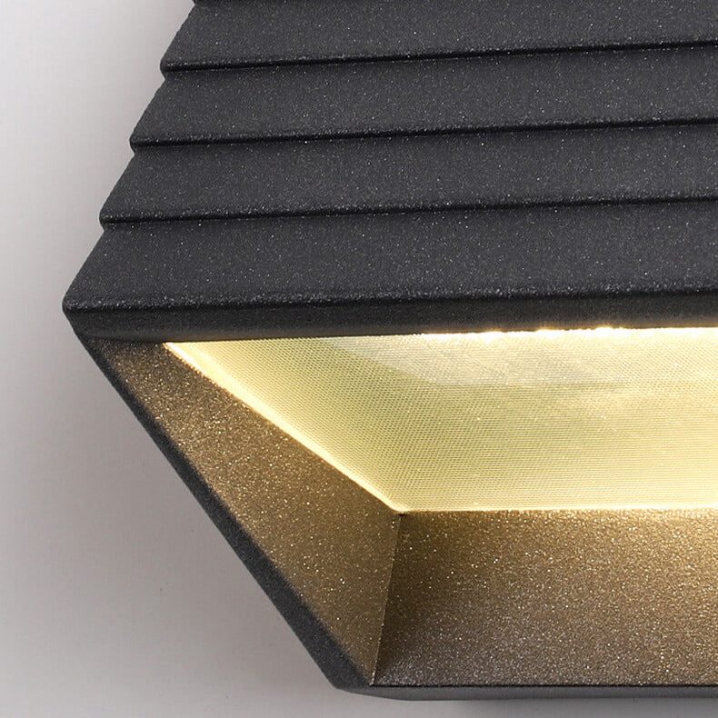 Striped Trapezoidal Patio Outdoor Light