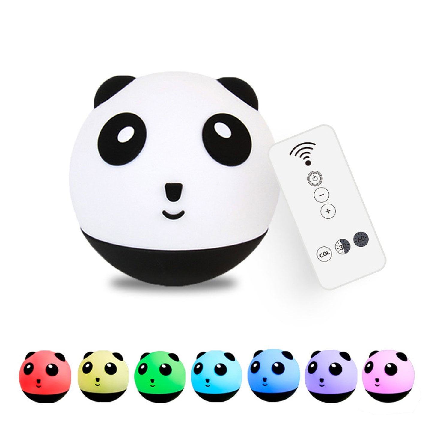 Cute Panda Tumbler Silicone Floor Lamp