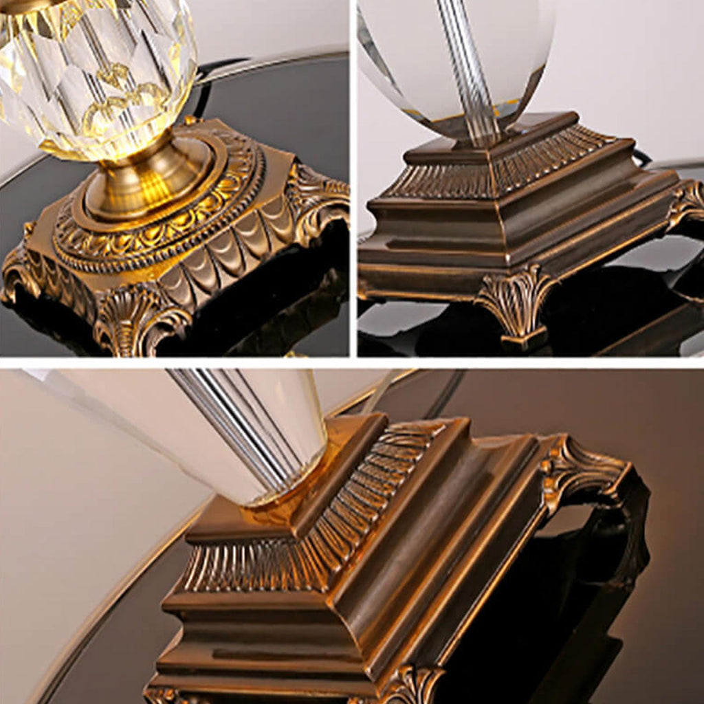 Zinc Alloy Crystal Table Lamp