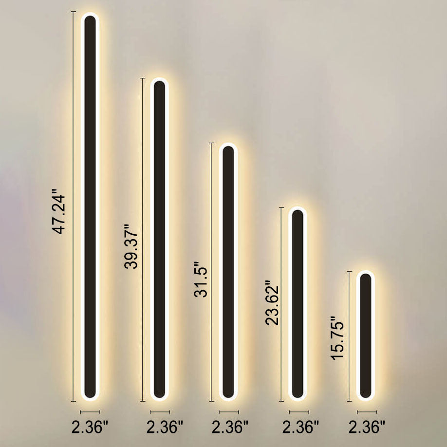 Long Bar Iron Acrylic Wall Lamp