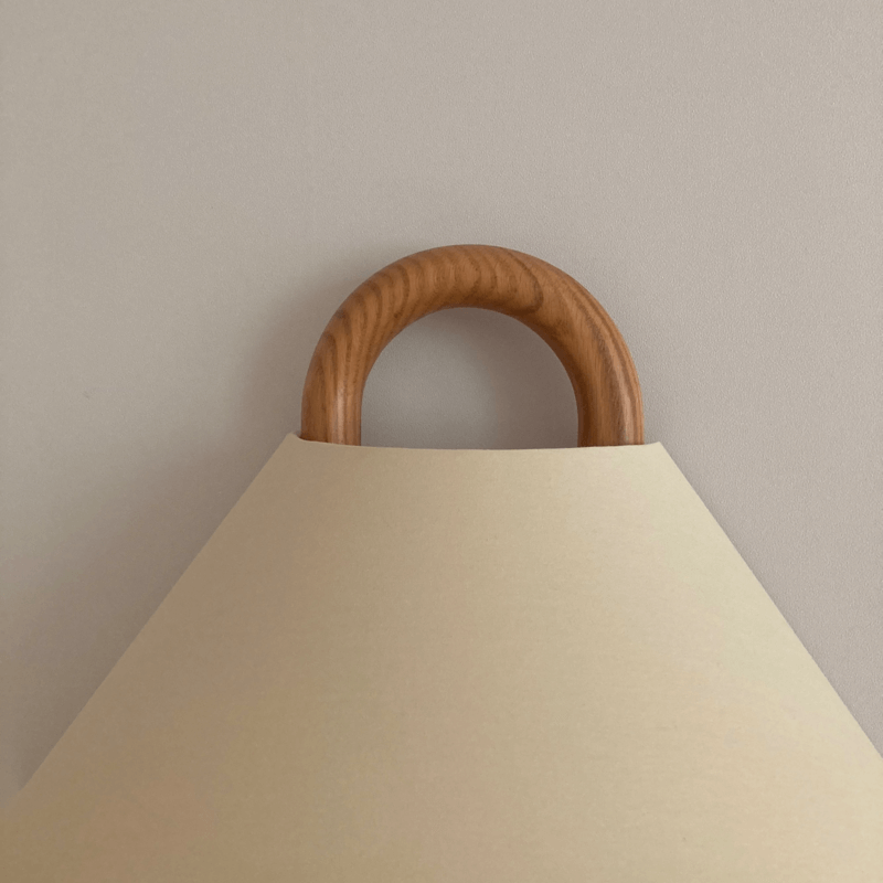 Original Solid Wood Pleated Wall Lamp