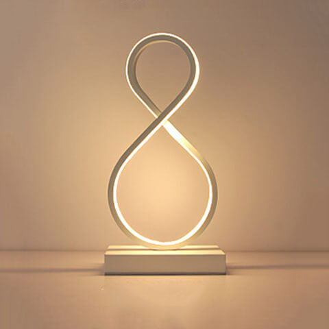 Bending Line Spiral Shape Table Lamp