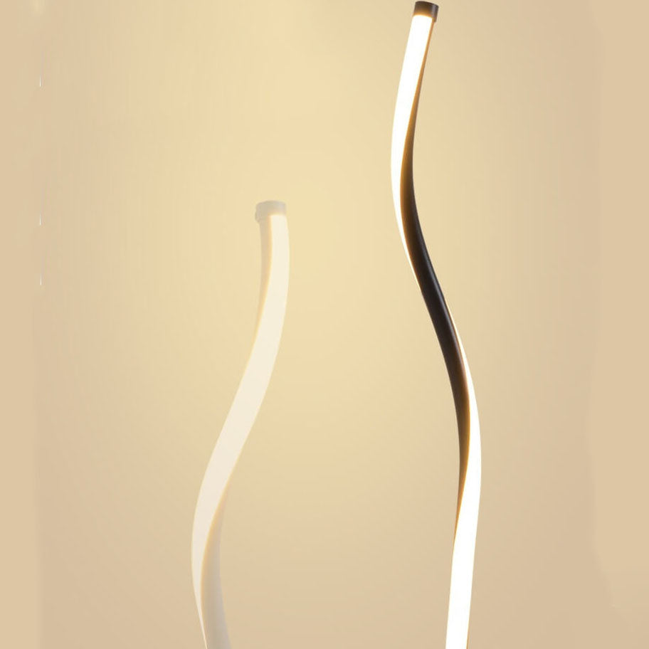 Minimalist Bending Line LED Floor Lamp