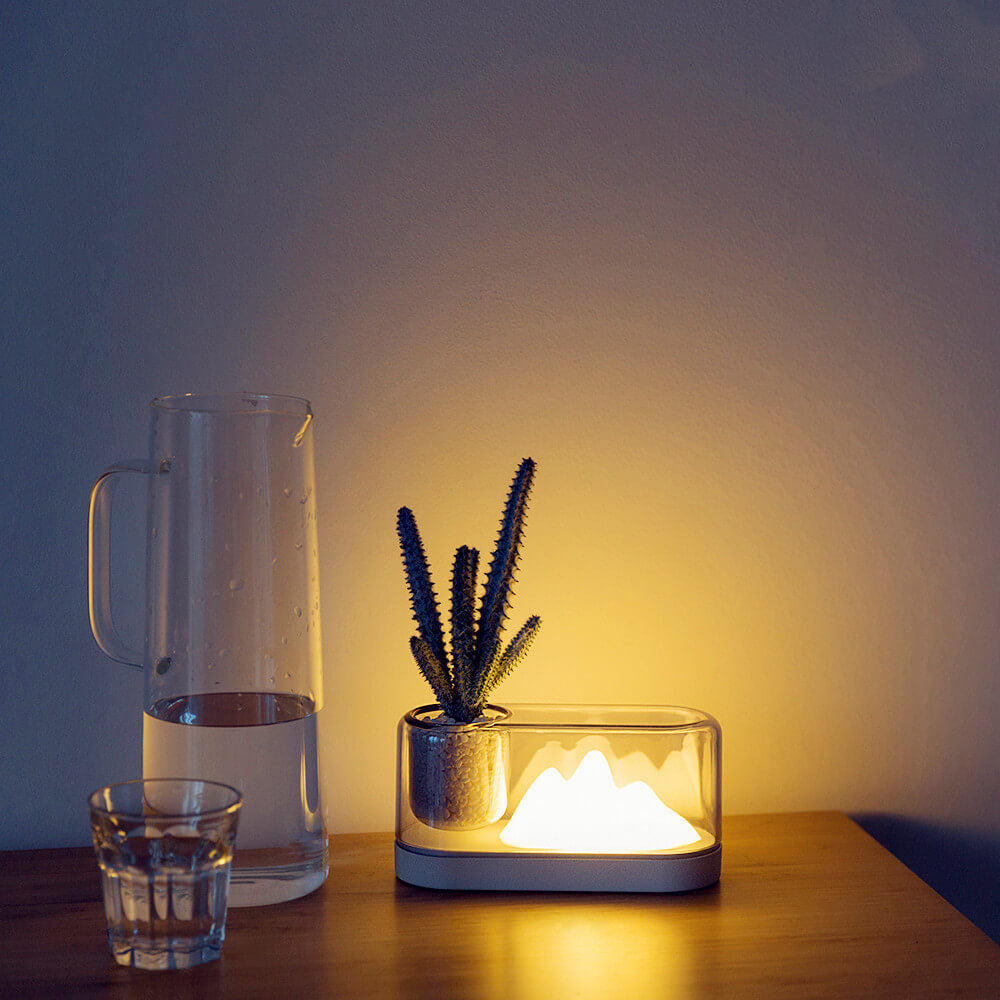 Mountain Desktop Reading Night Table Lamp