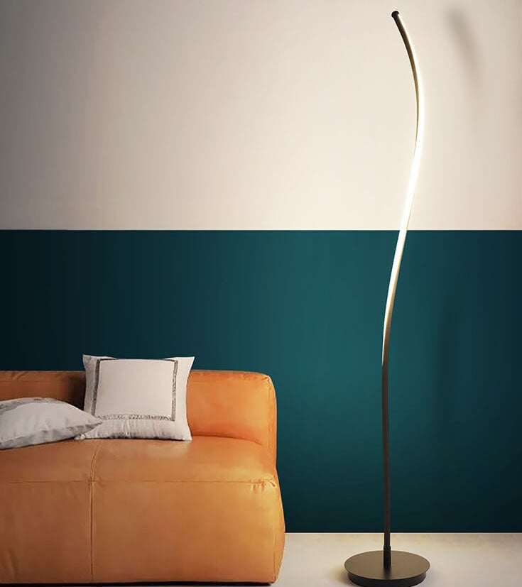 Minimalist Bending Line LED Floor Lamp