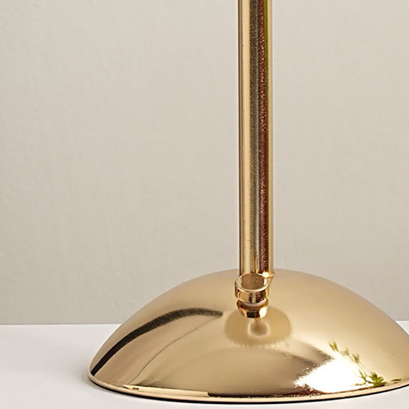 Rechargeable Iron Fabric Conic Table Lamp