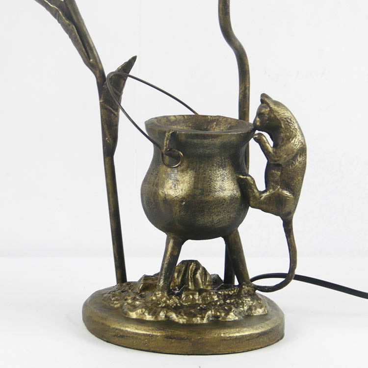 Mouse Flower Resin Stained Table Lamp