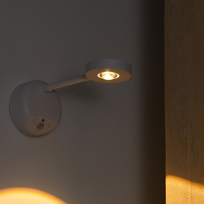 ABS Round Rechargeable Motion Outdoor Light
