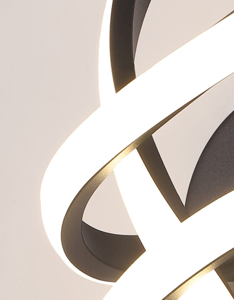 Twisted Line Shape Aluminum Wall Lamp