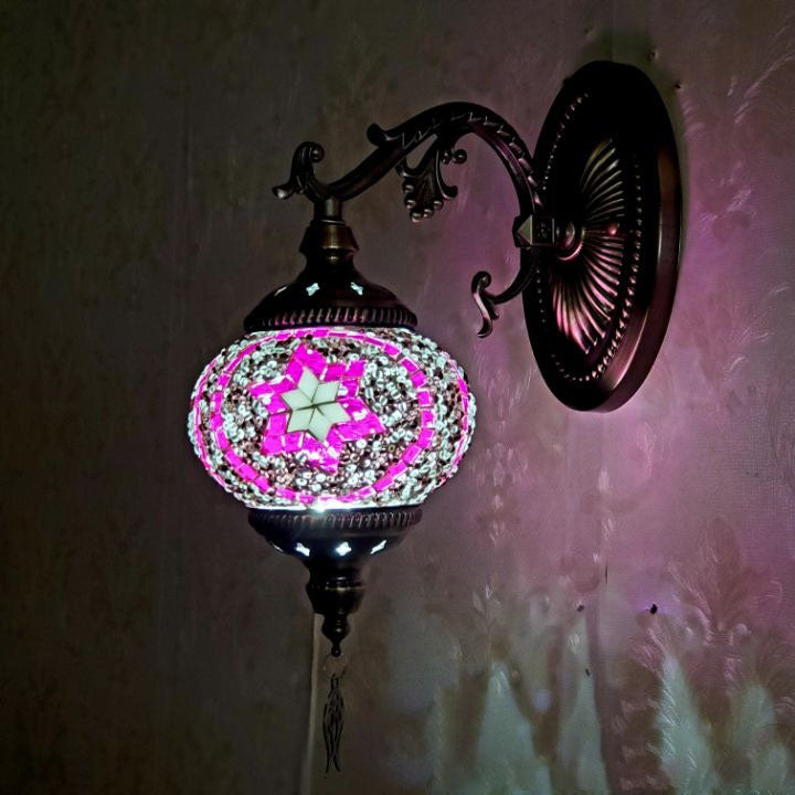 Exotic Cracked Glass Wall Lamp