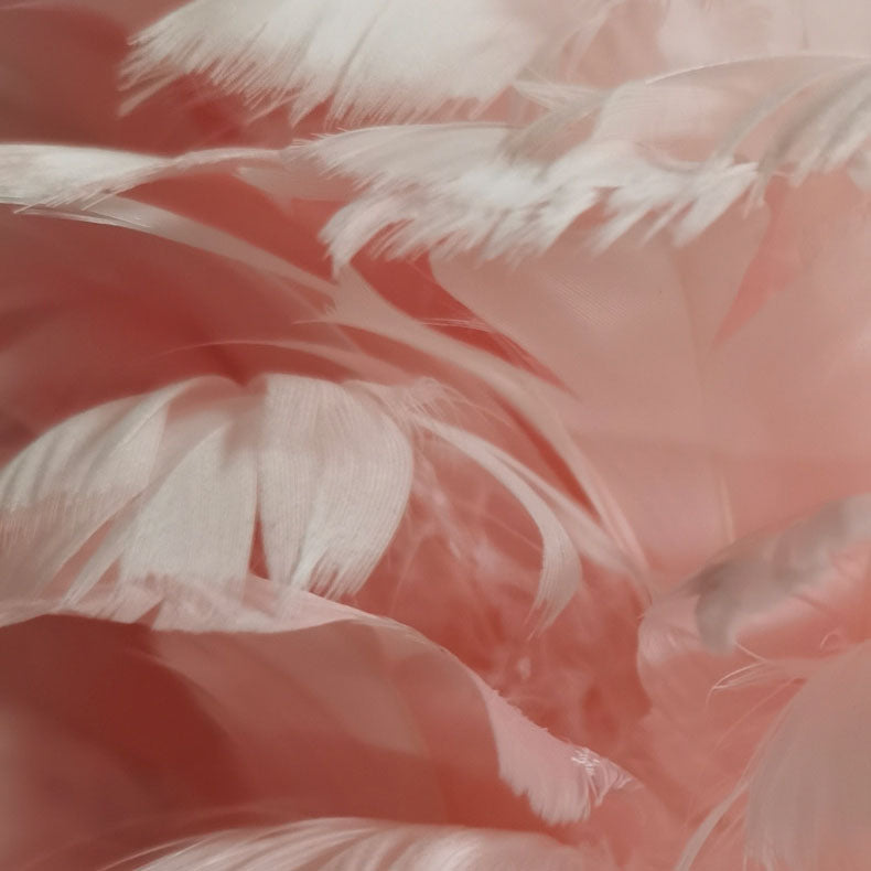 Goose Feather Metal Flamingo Table Lamp