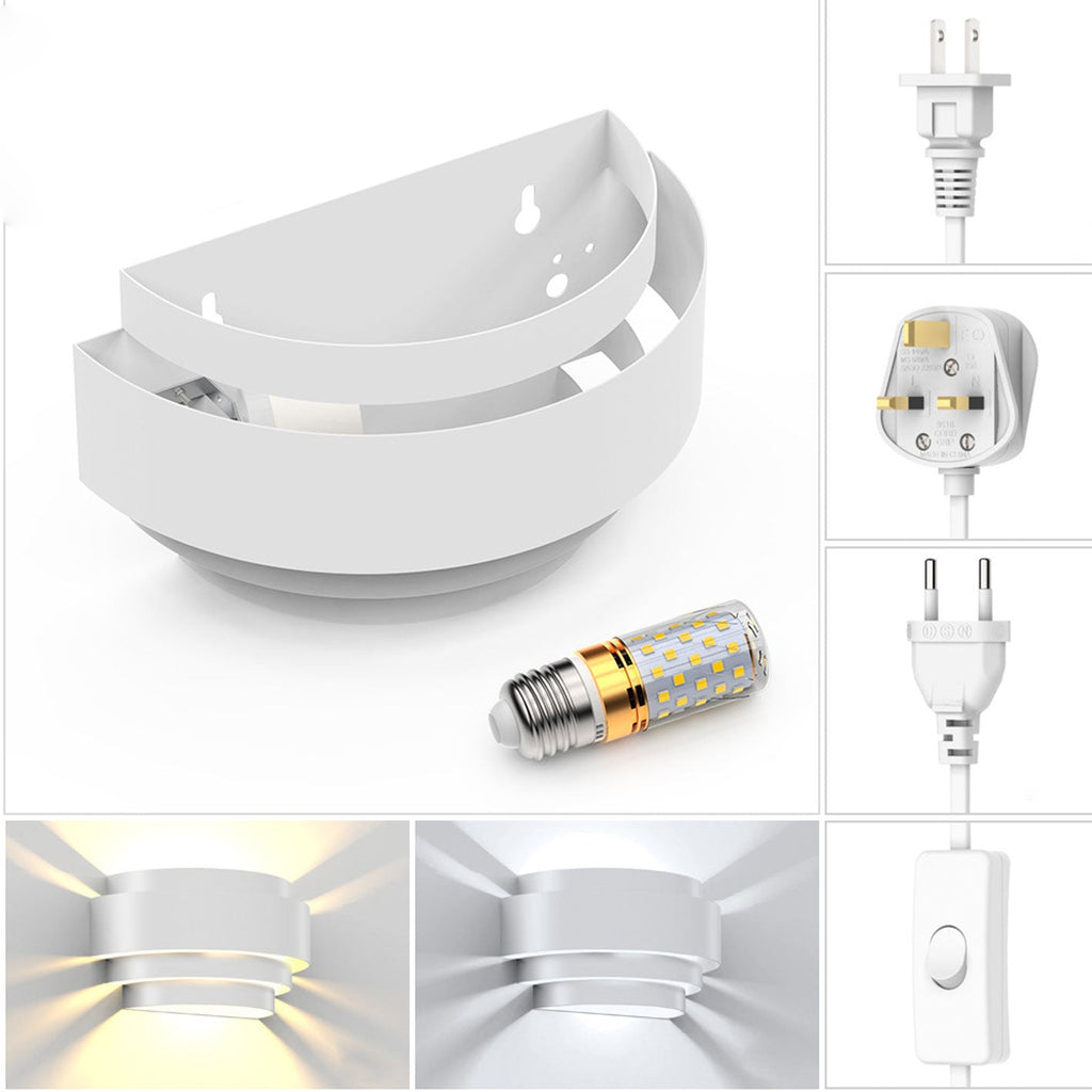 Solid Color Half-circle Iron Wall Lamp