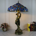 Stained Glass Beauty Resin 2-Light Table Lamp