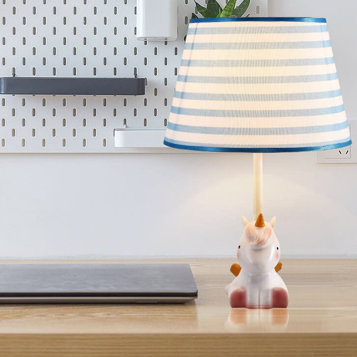 Fun Cartoon Pattern Resin Table Lamp