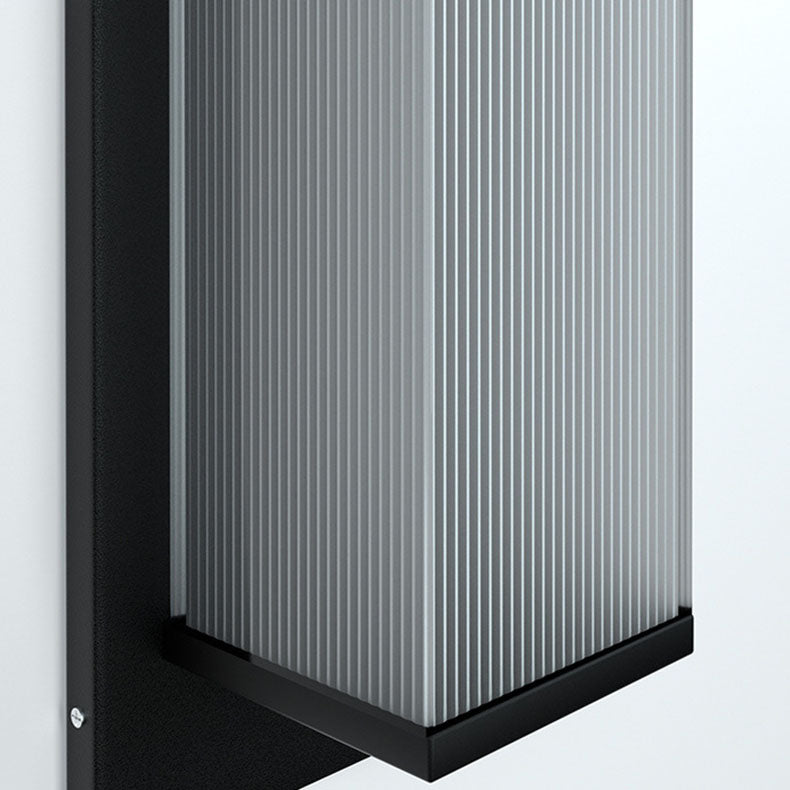 Rectangular Stainless Steel Acrylic Outdoor Light