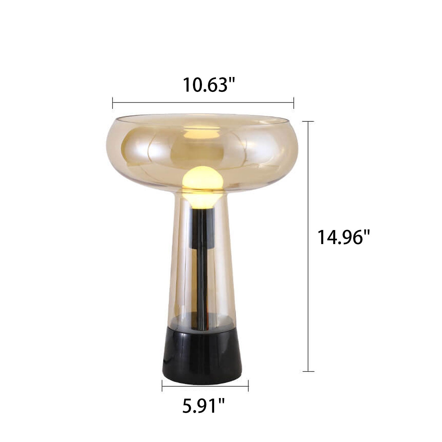Glass Marble Table Lamp