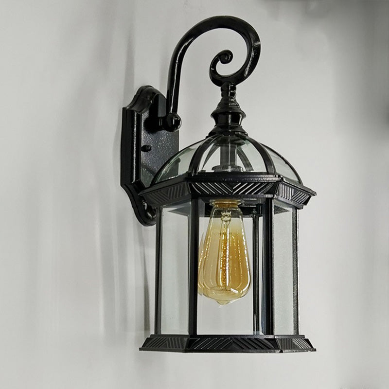 Aluminum Glass Hexagonal Prism Outdoor Light