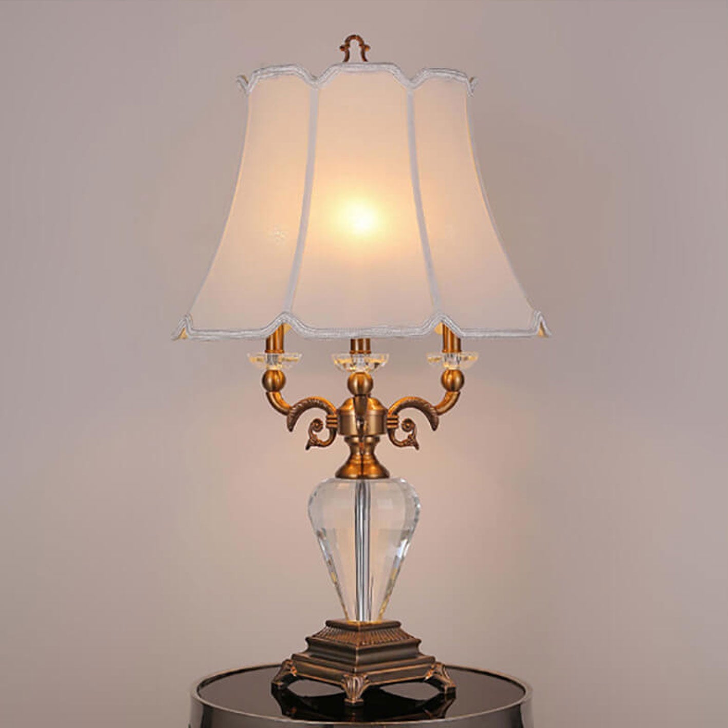Zinc Alloy Crystal Table Lamp