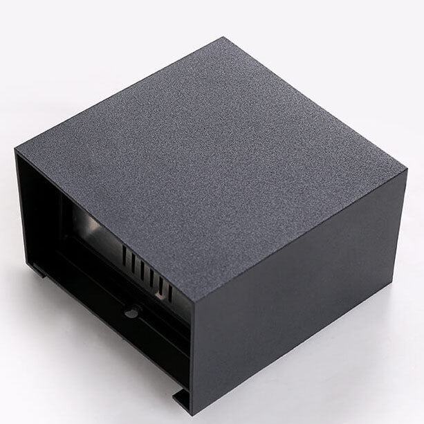 Pure Black Aluminum Angle Outdoor Light