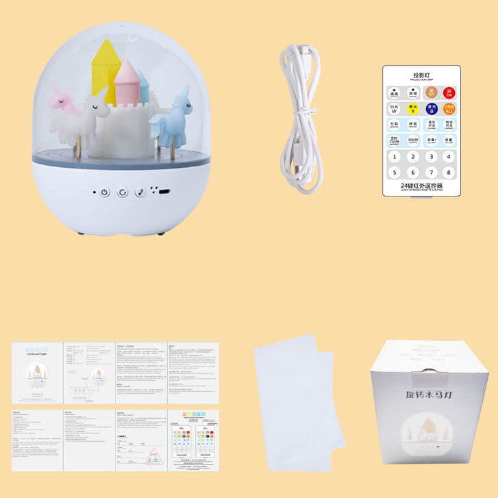 Carousel Octavo Bluetooth Kids Table Lamp