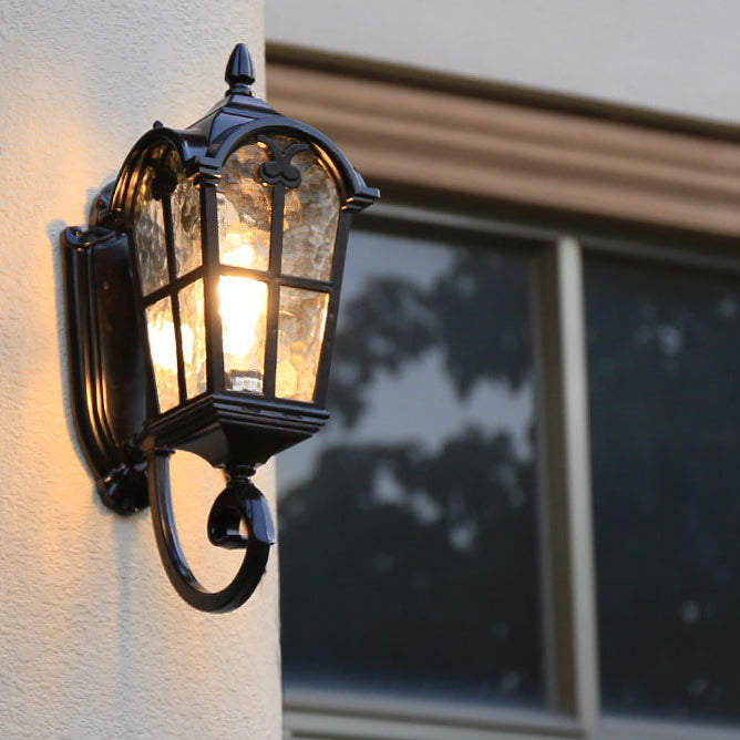 Aluminum Glass Cylinder Ripple Outdoor Light