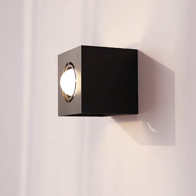 Square Iron Living Room Wall Lamp