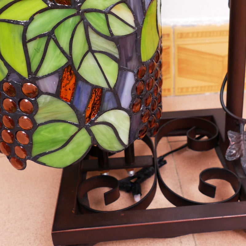 Column Iron Glass Living 2-Light Floor Lamp