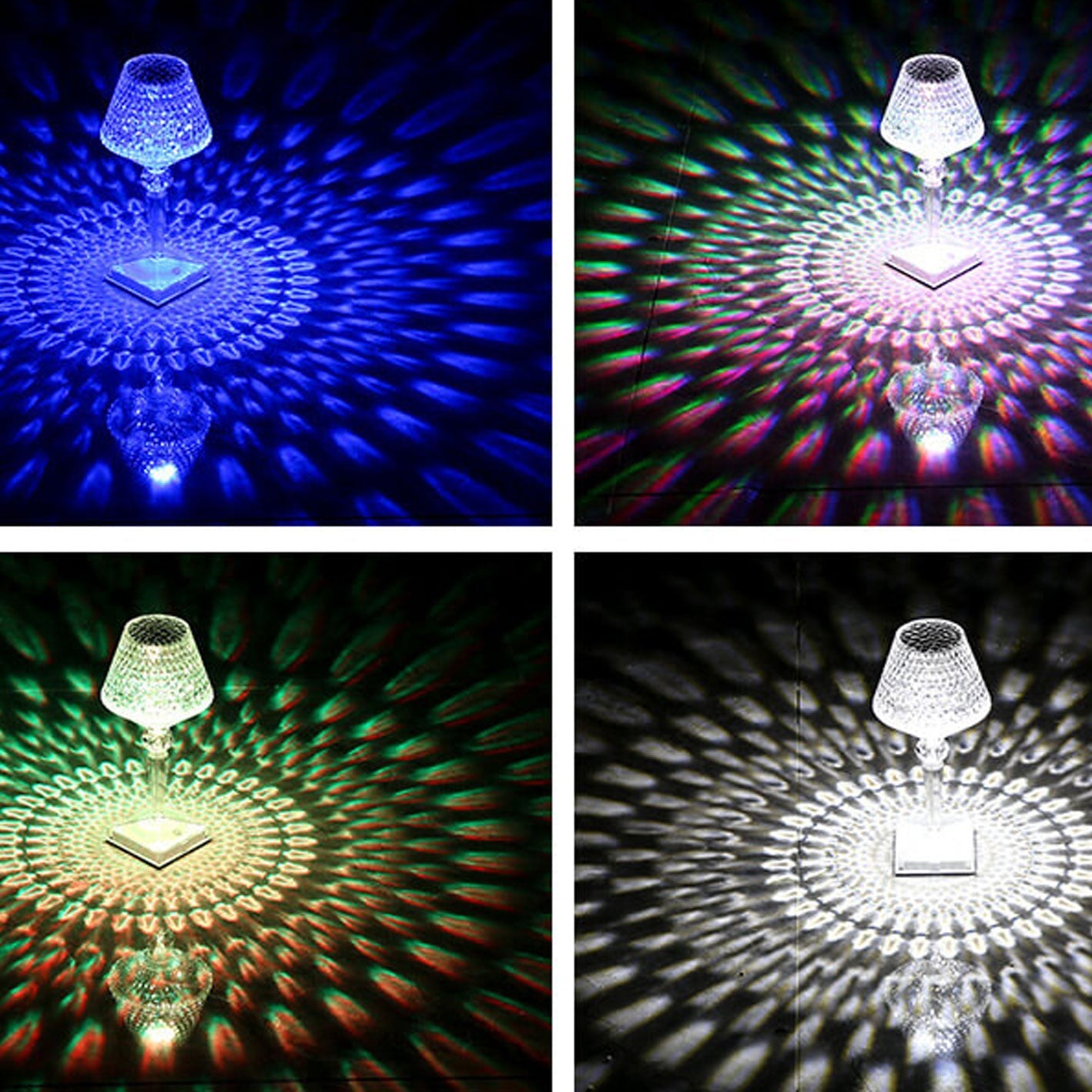 Acrylic Diamond Wine Glass Table Lamp