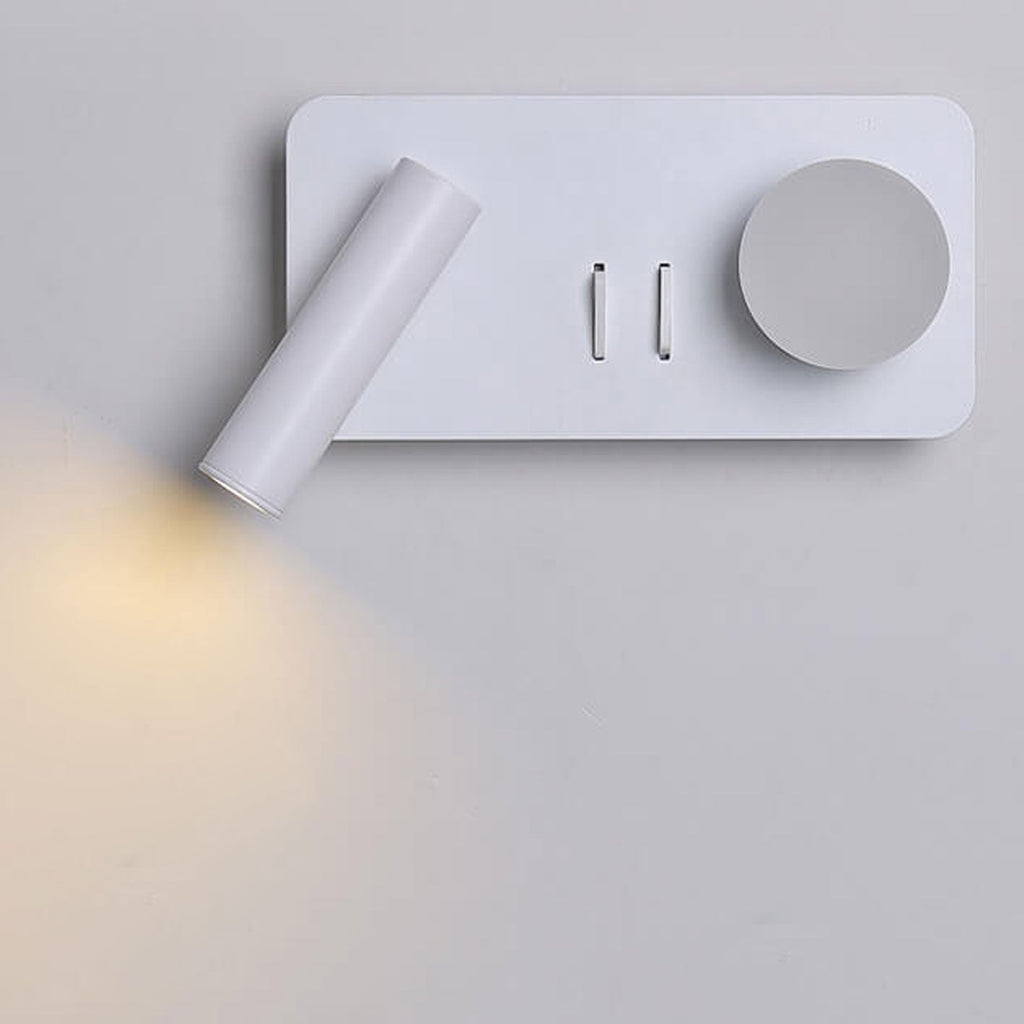 Round/Square Acrylic Iron Reading Wall Lamp