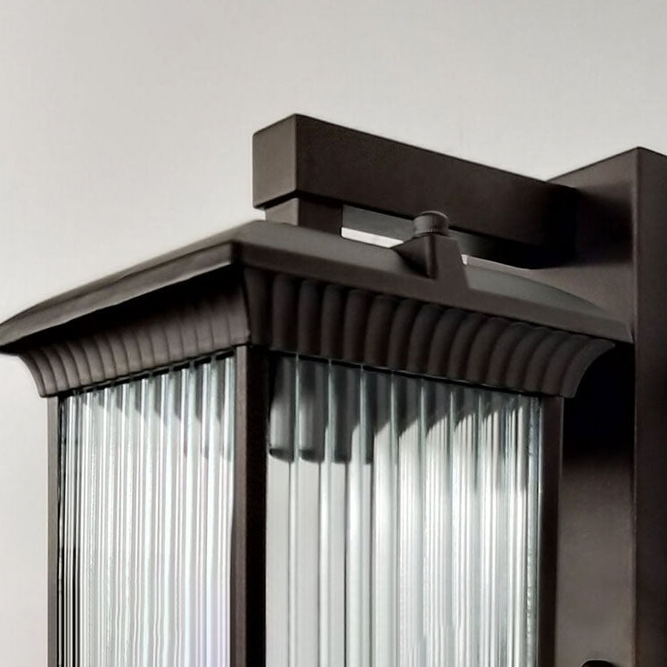 Square Aluminum Glass Outdoor Light