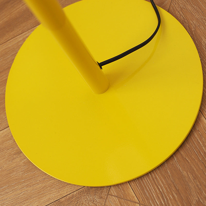 Curved Pole Round Ball 3-Light Floor Lamp