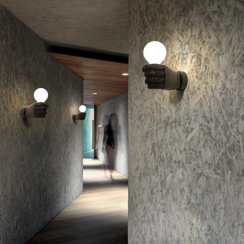 Resin Fist Wall Lamp