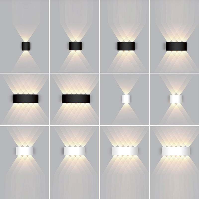 Cylinder Rectangular Aluminium Iron Outdoor Light