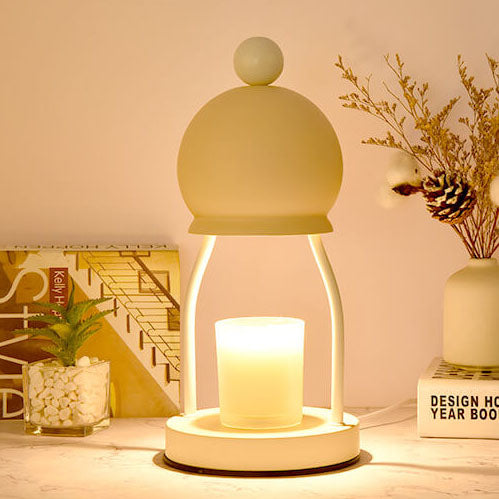 Iron Round Cap Hardware Table Lamp