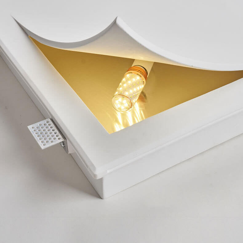 Square Flip Flop Recessed Wall Lamp