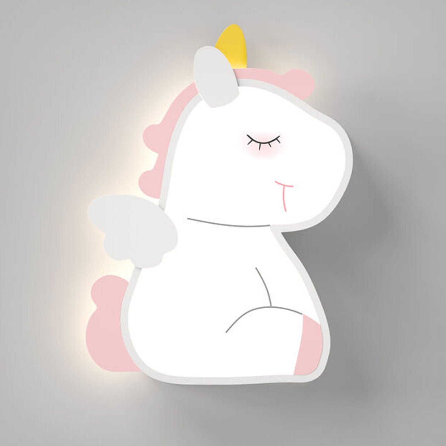 Cartoon Rabbit Unicorn Kids Wall Lamp