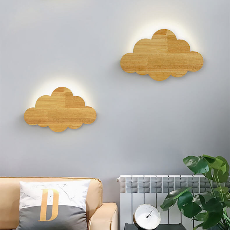 Cloud Wood Wall Lamp