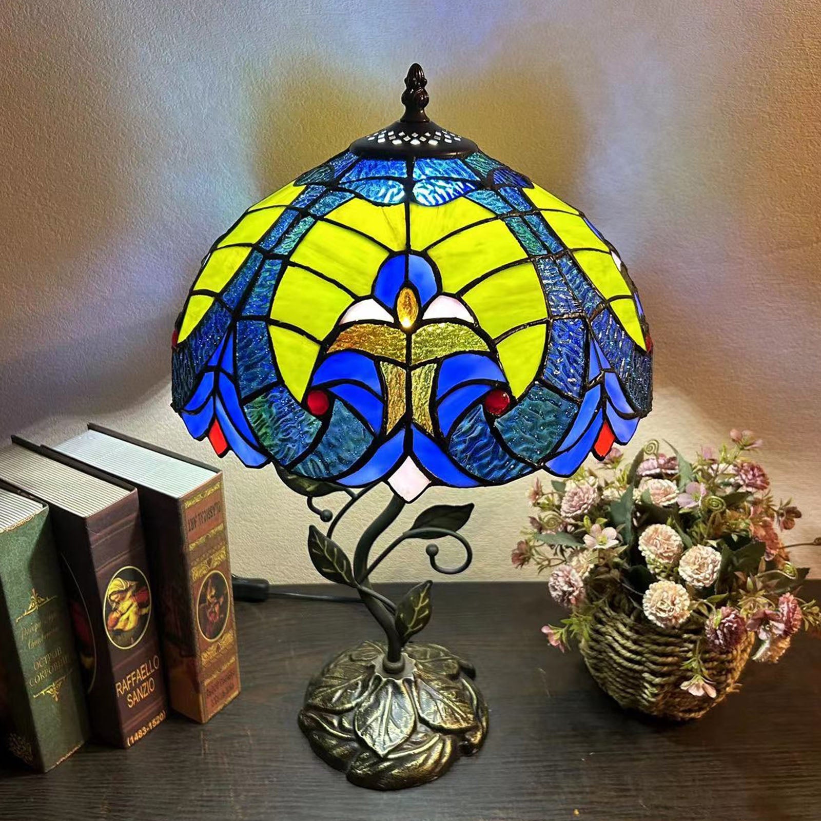 Resin Glass Dome Conic Table Lamp