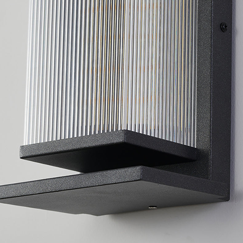 Rectangular Stainless Steel Acrylic Outdoor Light