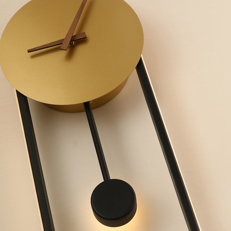 Round Oval Clock Shape Wall Lamp