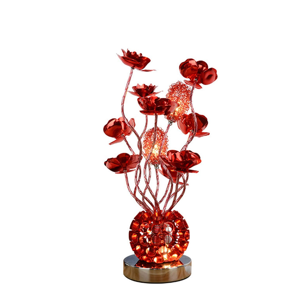 European-style Rose Aluminum Table Lamp