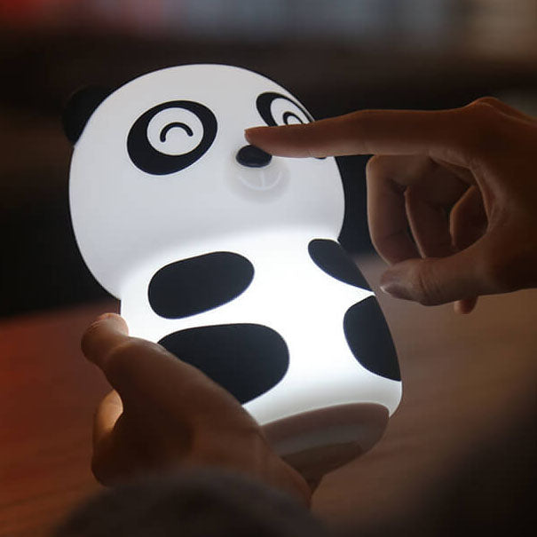 Cartoon Panda Silicone Pat Table Lamp