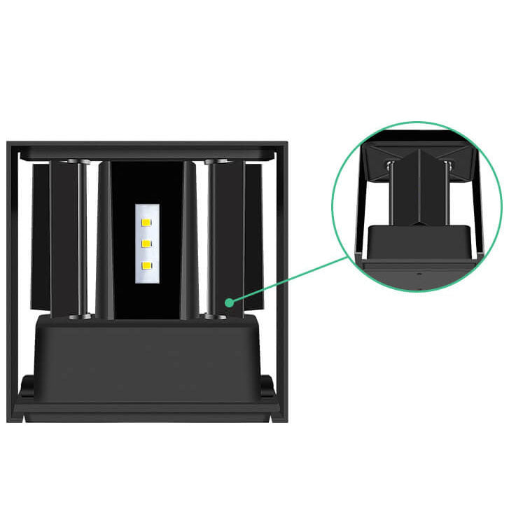 Black Aluminum Patio Outdoor Light