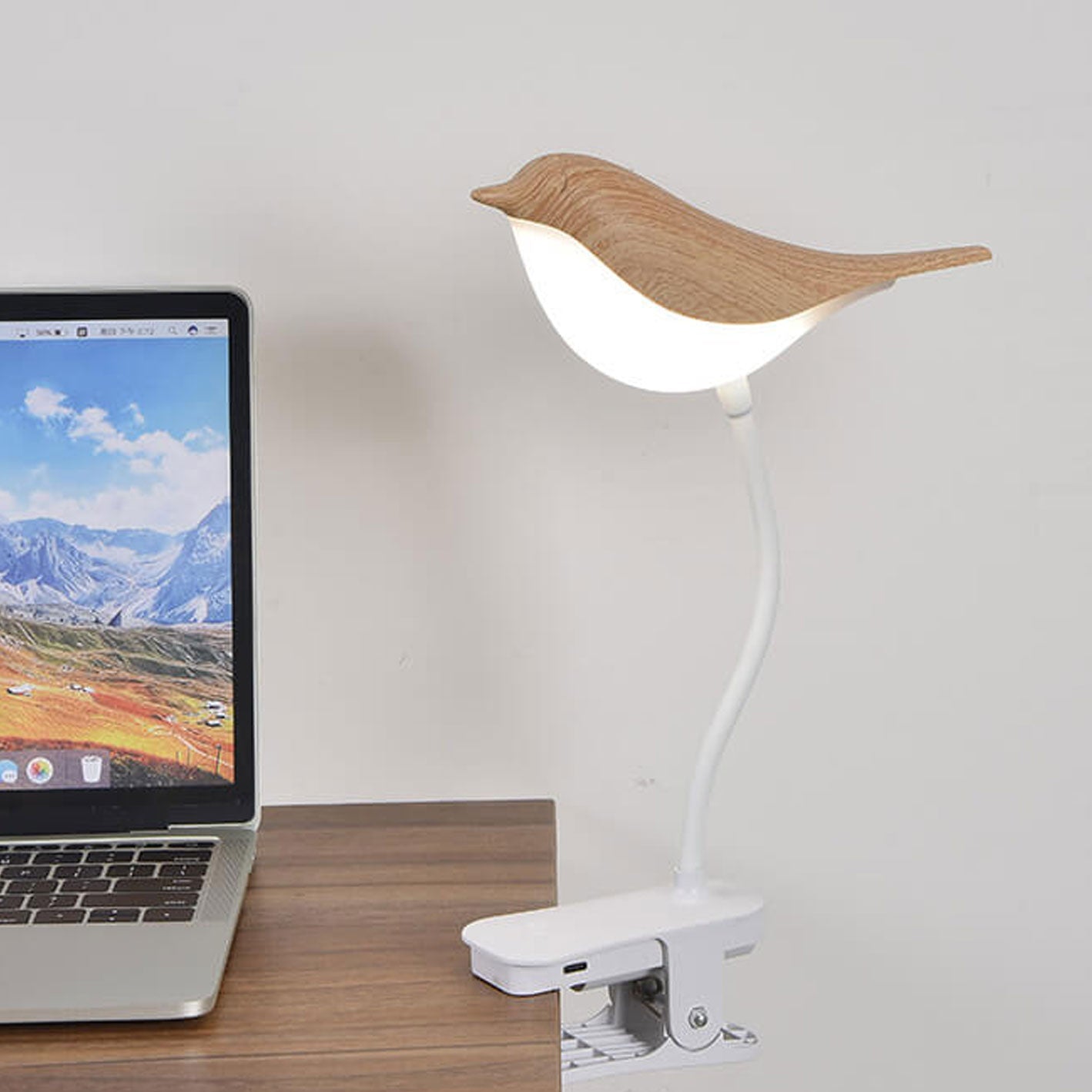 Bird Clip Charging Night Table Lamp