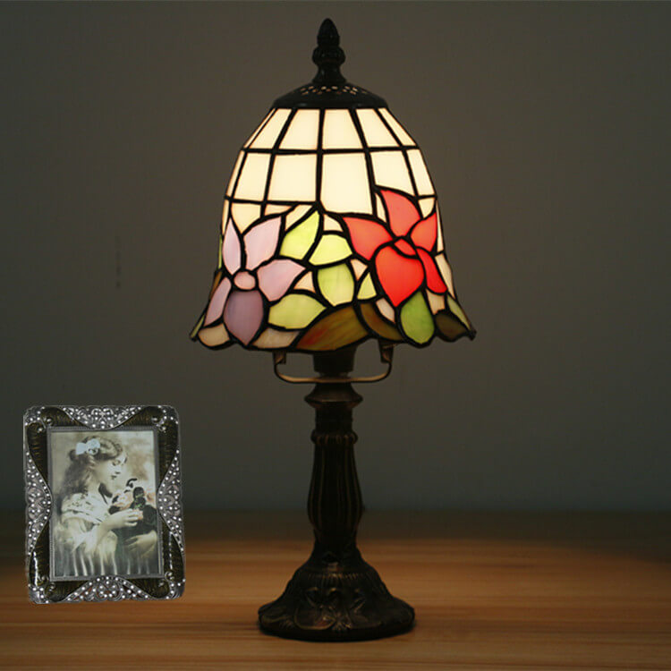 Style Stained Glass Cone Table Lamp